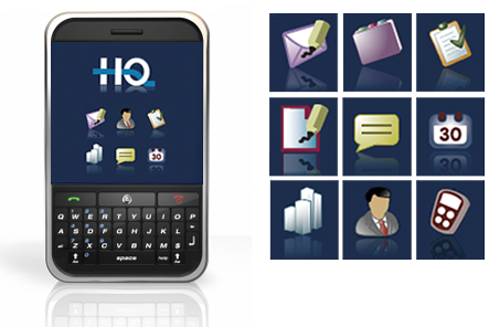 HQ on PDA and icon design